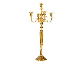 Candlestick Vierspeichen - Gold, Höhe 110 cm