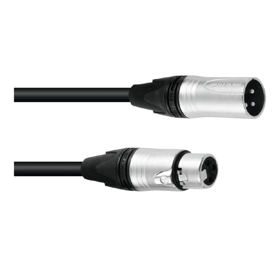 XLR-Kabel M - XLR F, 10 m